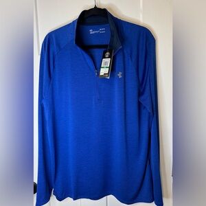 Under Armour Mens L Blue Loose Heat Gear